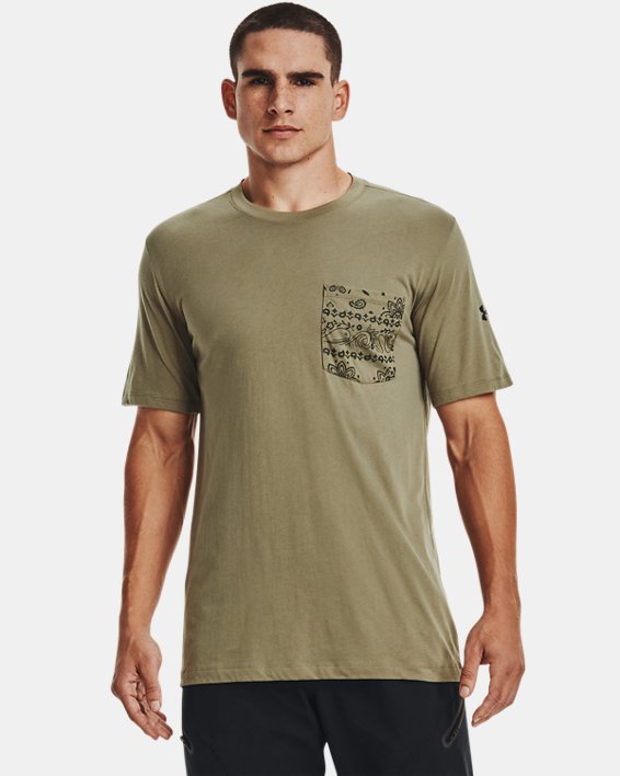 남성 UA 포켓 티셔츠 in Green image number 0
